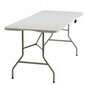 Saliekamais galds Bankietowo, 180x74 cm, balts cena un informācija | Dārza galdi | 220.lv