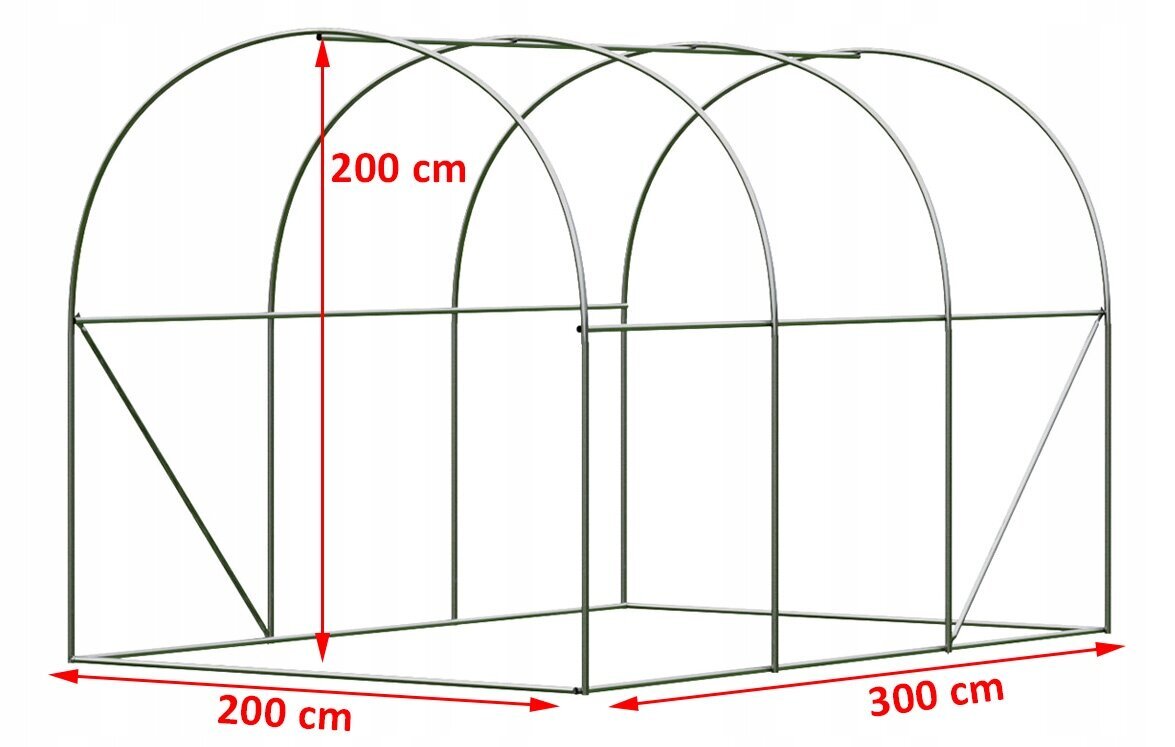 Siltumnīca Rot Service, 3 x 2 cm цена и информация | Siltumnīcas | 220.lv