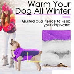 Водонепроницаемая ветрозащитная двусторонняя зимняя куртка для собак ThinkPet, 3XL цена и информация | Одежда для собак | 220.lv