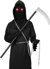 Костюм для Хэллоуина Alaiyaky Grim Reaper для взрослых, 175-185 см цена и информация | Карнавальные костюмы, парики и маски | 220.lv