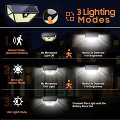 Солнечные светодиодные фонари для улицы с датчиком движения Gobikey, 2 шт. цена и информация | Уличное освещение | 220.lv