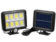 Saules paneļa LED āra apgaismojums ar kustības sensoru cena un informācija | Āra apgaismojums | 220.lv
