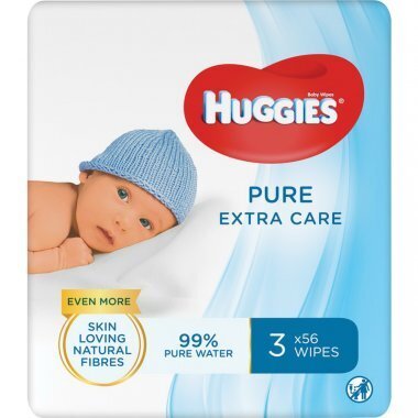 Mitrās salvetes Huggies Pure Extra Care, 3x56 gab. цена и информация | Mitrās salvetes, vienreizlietojamie paladziņi | 220.lv