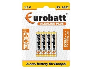 Eurobatt AAA baterijas, 4gab. цена и информация | Батарейки | 220.lv