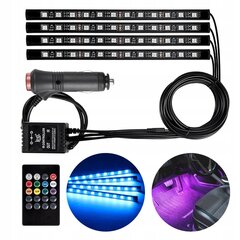 RGB LED apgaismojums cena un informācija | Auto piederumi | 220.lv