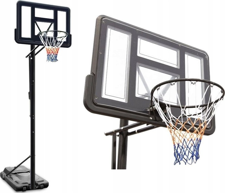 Basketbola dēlis ar statīvu Master Acryl Board, 110x75 cm cena un informācija | Basketbola grozi | 220.lv