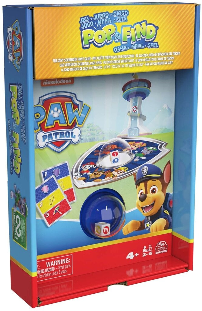 Spēle Paw Patrol Booty Hunt Pop and Find цена и информация | Galda spēles | 220.lv