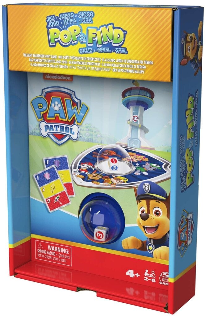 Spēle Paw Patrol Booty Hunt Pop and Find cena un informācija | Galda spēles | 220.lv