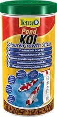 Barība karpām Tetra Pond KOI Colour & Growth Sticks, 1 L cena un informācija | Zivju barība | 220.lv