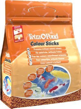 Barība zivīm Tetra Pond Colour Sticks, 4 l цена и информация | Zivju barība | 220.lv