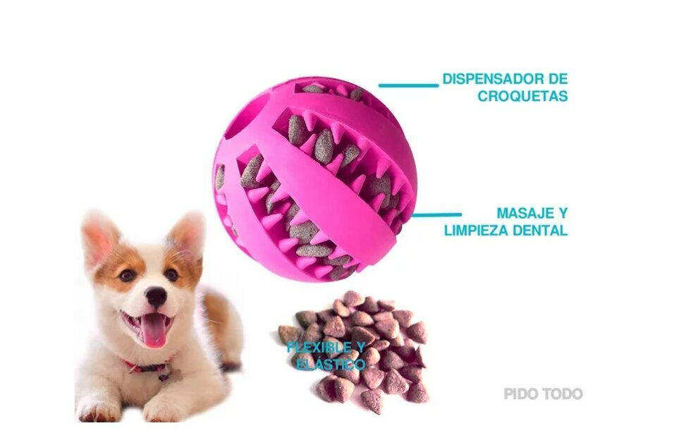 Gumijas suņu rotaļlieta, rozā, 5cm цена и информация | Suņu rotaļlietas | 220.lv
