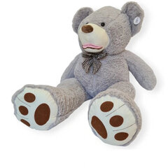 Большой плюшевый медведь 130 см, серый цена и информация | Мягкие игрушки | 220.lv