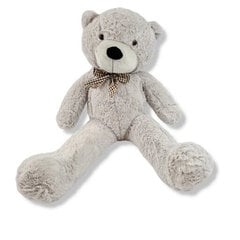 Plīša lācis, pelēks, 160 cm cena un informācija | Mīkstās (plīša) rotaļlietas | 220.lv