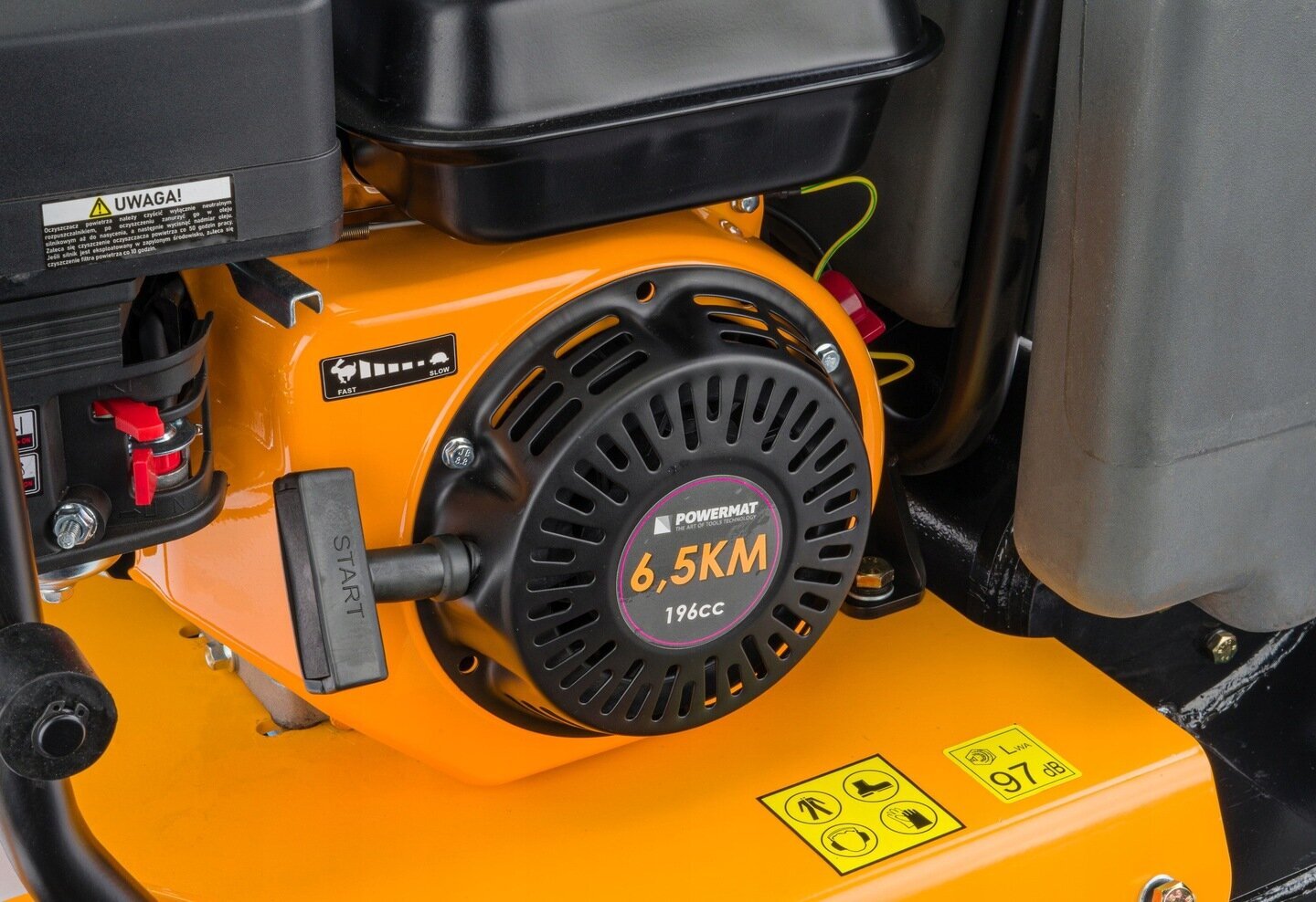 Benzīna vibroplāksne Powermat PM-SZG-90M/PM1238 цена и информация | Vibro plāksnes | 220.lv