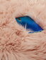 Paklājs mākslīgā aitāda rozā 120x160cm цена и информация | Paklāji | 220.lv