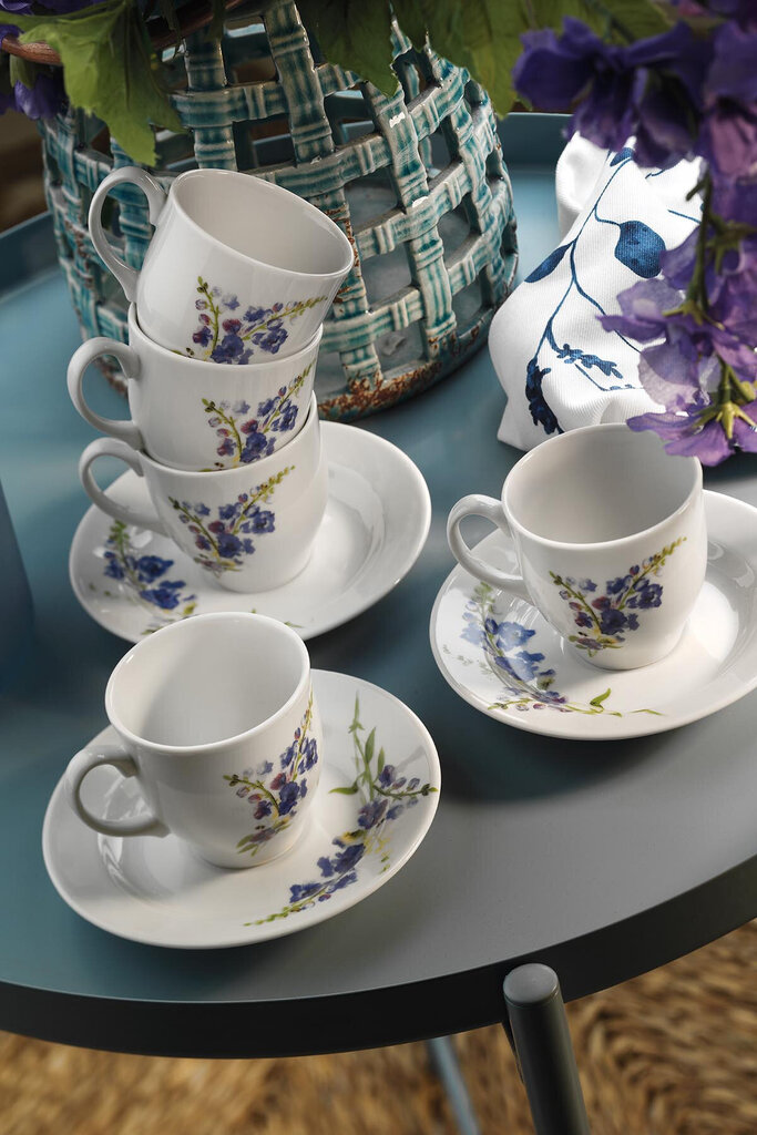 Porcelāna tējas krūzes komplekts, 12 gab Kutahya цена и информация | Glāzes, krūzes, karafes | 220.lv