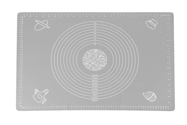 Silikona paklājiņš mīklas mīcīšanai, 64x45cm цена и информация | Virtuves piederumi | 220.lv