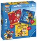 Ravensburger Paw Patrol komplekts 3w1 110 EL cena un informācija | Puzles, 3D puzles | 220.lv