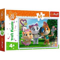 Puzle Trefl Fun with Friends 44 Cats, 60 d. cena un informācija | Puzles, 3D puzles | 220.lv