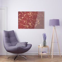 Картина из закаленного стекла Коричневый мрамор цена и информация | Картины | 220.lv