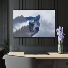 Картина из закаленного стекла Медведь цена и информация | Картины | 220.lv