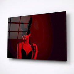 Картина из закаленного стекла Таинственная женщина цена и информация | Картины | 220.lv