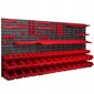 Instrumentu siena ar dažādiem plauktiem ITB-MIX53 172,8x78 cm cena un informācija | Instrumentu kastes | 220.lv