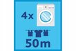 Vileda Sun Lift 168252 50 m rotējošs āra veļas žāvētājs cena un informācija | Veļas žāvēšana | 220.lv