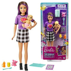 Кукла Barbie Skipper няня с ребенком и аксессуарами цена и информация | Игрушки для девочек | 220.lv