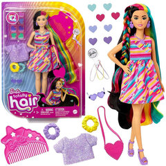 Lelle Barbie ar koši krāsotiem matiem cena un informācija | Rotaļlietas meitenēm | 220.lv