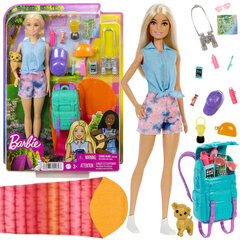 Lelle Barbie Malibu ar ceļotāja piederumiem cena un informācija | Rotaļlietas meitenēm | 220.lv