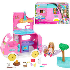 Lelle Barbie ar kemperi un piederumiem cena un informācija | Rotaļlietas meitenēm | 220.lv