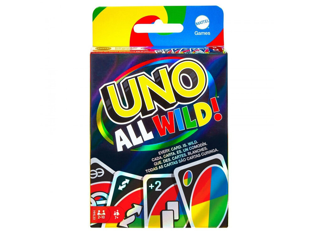 Kāršu spēle Uno All Wild cena un informācija | Galda spēles | 220.lv