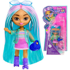 Мини-кукла Barbie с голубыми волосами Extra Mini Minis цена и информация | Игрушки для девочек | 220.lv