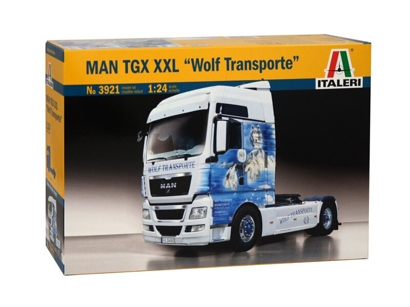 Konstruktors Italeri - MAN TGX XXL Wolf Transporte, 1/24, 3921 cena un informācija | Konstruktori | 220.lv