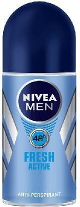 Rullīšu dezodorants vīriešiem Nivea Men Fresh Active, 50 ml cena un informācija | Dezodoranti | 220.lv