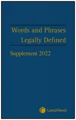 Words and Phrases Legally Defined 2023 Supplement cena un informācija | Enciklopēdijas, uzziņu literatūra | 220.lv