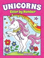 Unicorns Color by Number цена и информация | Книги для малышей | 220.lv