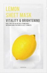 Осветляющая листовая маска с лимоном Eunyul Lemon, 22 мл цена и информация | Маски для лица, патчи для глаз | 220.lv