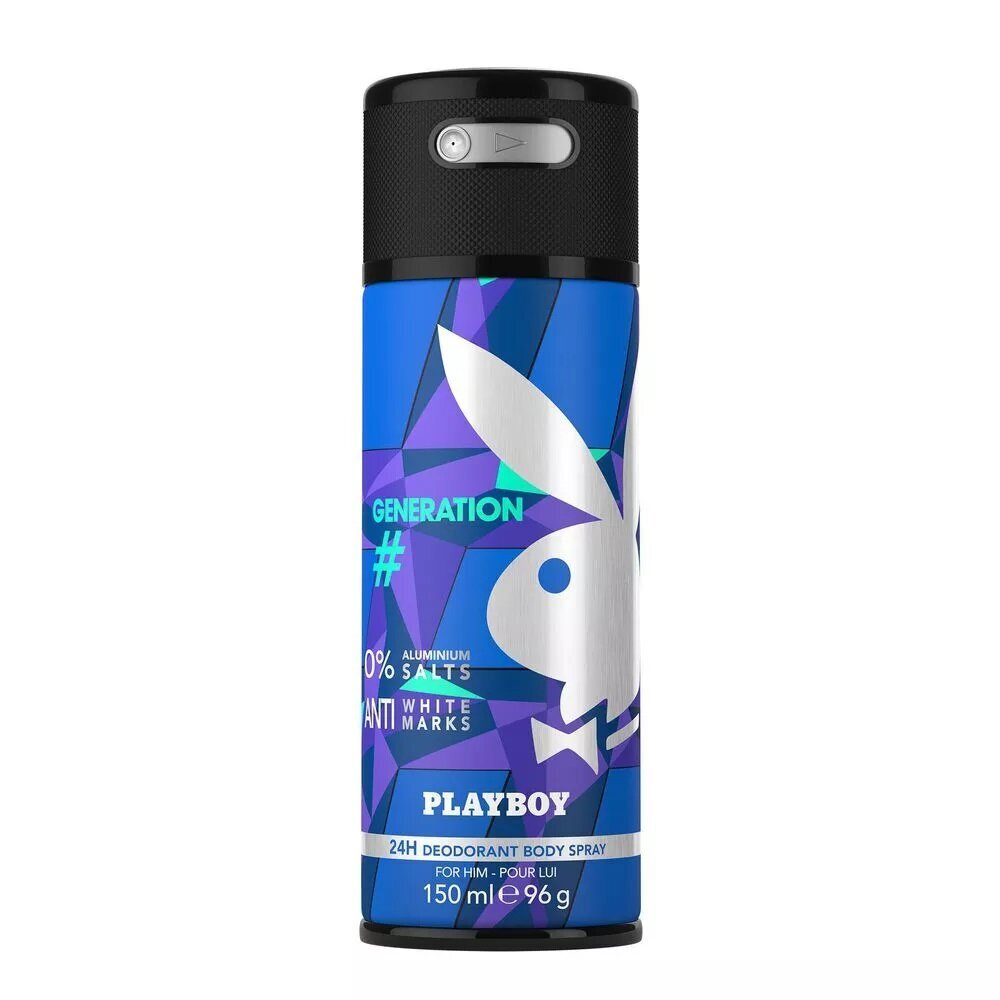 Izsmidzināmie dezodoranti Playboy Generation for Men vīriešiem, 150 ml cena un informācija | Dezodoranti | 220.lv