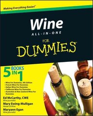 Wine All-in-One For Dummies цена и информация | Книги рецептов | 220.lv