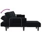 Dīvāns-gulta vidaXL, melns cena un informācija | Dīvāni | 220.lv