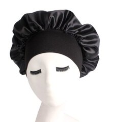 Satīna miega cepure A181, melna цена и информация | Женские шапки | 220.lv