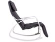 Šūpuļkrēsls ar regulējamu kāju balstu, balts rāmis cena un informācija | Atpūtas krēsli | 220.lv