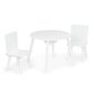 Bērnu galds ar diviem augstiem krēsliem, Ecotoys, balts cena un informācija | Bērnu krēsliņi un bērnu galdiņi | 220.lv