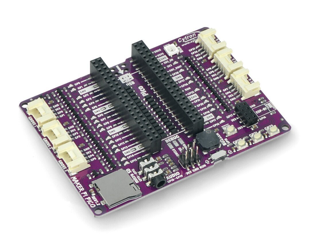 Cytron Maker Pi Pico цена и информация | Atvērtā koda elektronika | 220.lv