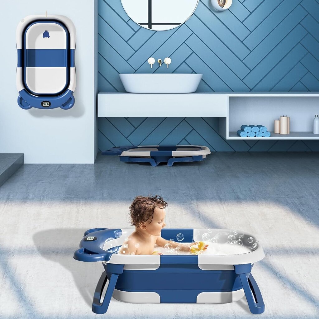 Bērnu vanna ar LED temperatūras sensoru цена и информация | Mazuļa mazgāšana | 220.lv
