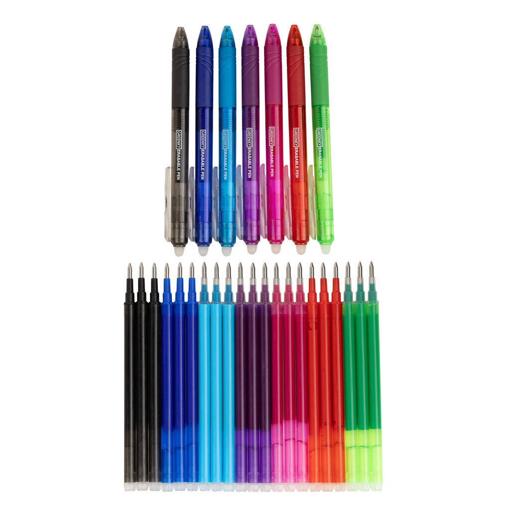 Pildspalva Greenky, dzēšama tinte, gaiši zila cena un informācija | Rakstāmpiederumi | 220.lv