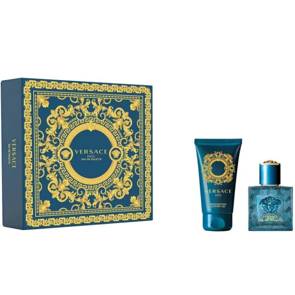 Kosmētikas komplekts Versace Eros vīriešiem: tualetes ūdens EDT, 30 ml + dušas želeja, 50 ml цена и информация | Dušas želejas, eļļas | 220.lv