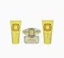 Kosmētikas komplekts Versace Yellow Diamond: tualetes ūdens EDT, 50 ml + ķermeņa losjons, 50 ml + dušas želeja, 50 ml cena un informācija | Ķermeņa krēmi, losjoni | 220.lv